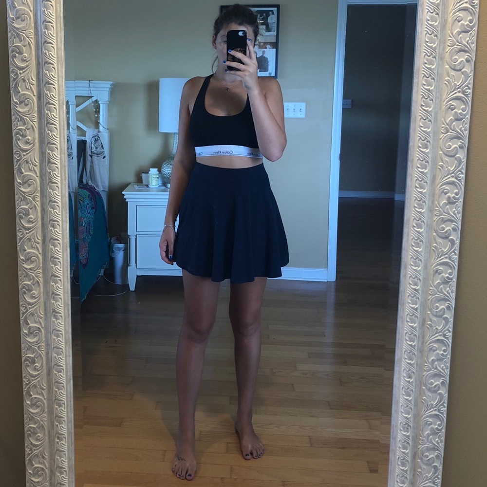 Navy blue skater skirt